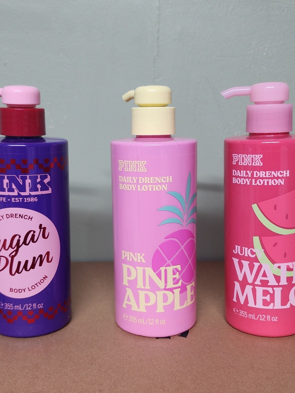 PINK Victoria's Secret Pineapple Daily Drench Body Lotion - Pink & Cream